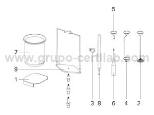 KIT DENSIDADE PARA BALANÇAS 0,1 MG OU 0,01 MG